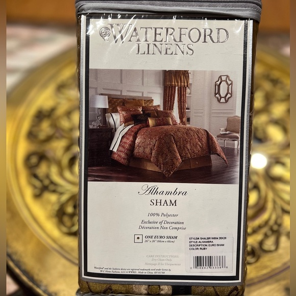 Waterford Linens Alhambra Euro Pillow Sham - Picture 8 of 11